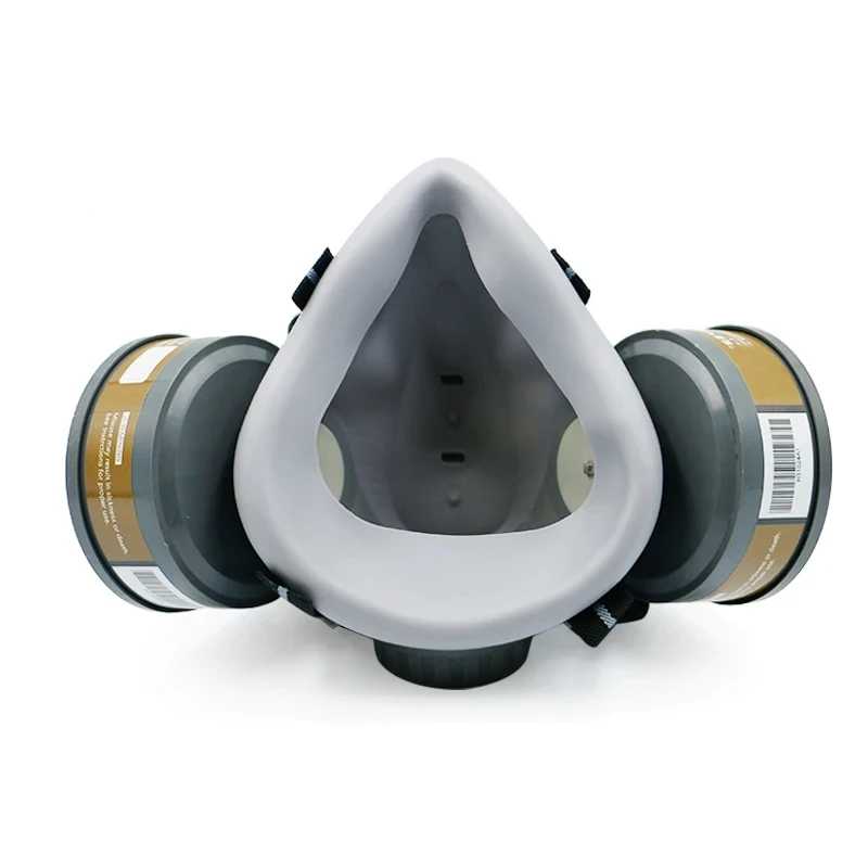 Filtros reemplazables, máscara de Gas y polvo de media cara para pulido diario de carpintero, protección de seguridad para el trabajo, respirador reutilizable - imagen 4