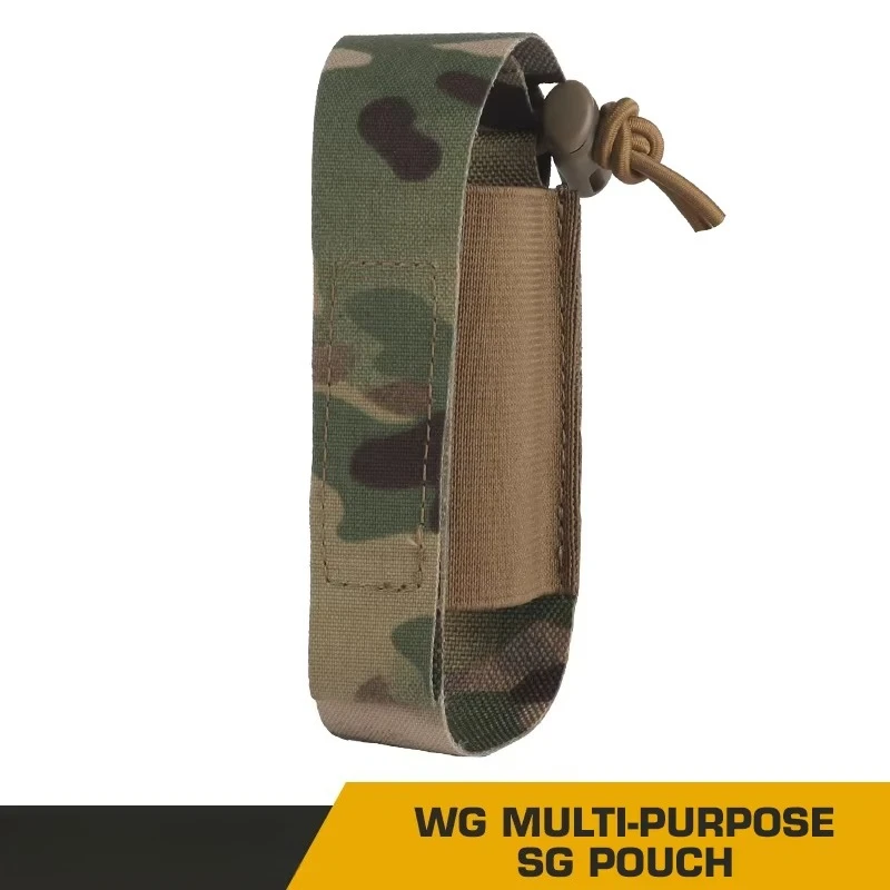 Bolsa táctica polivalente WG con MOLLE para granada y cargadores - imagen 2