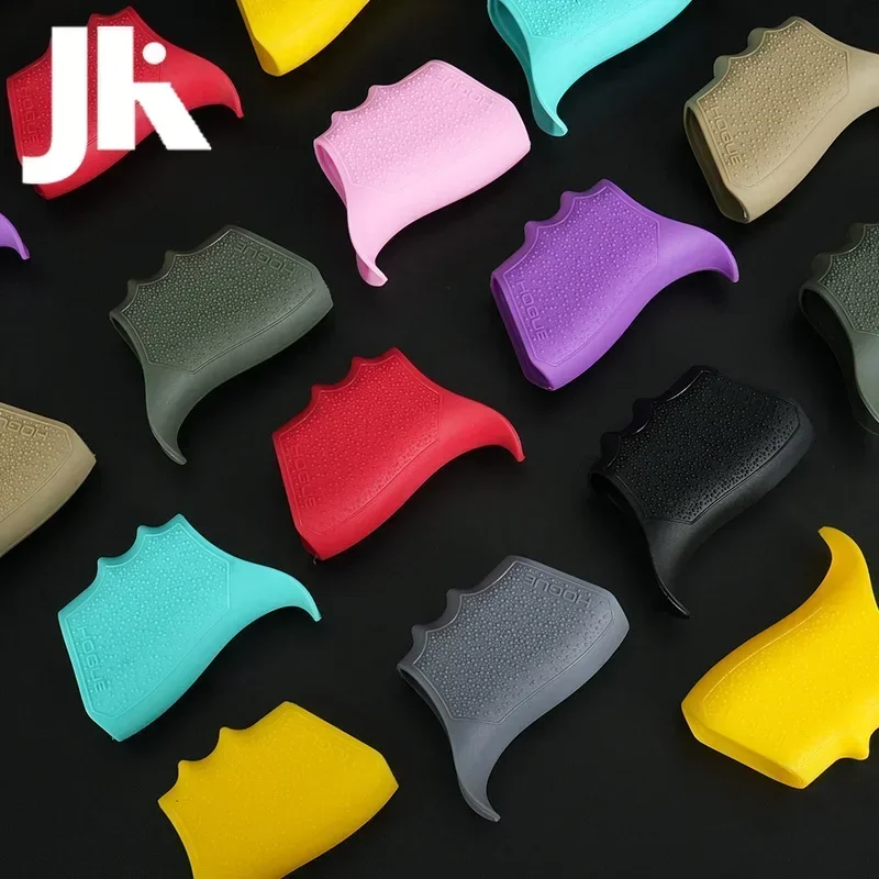 Funda de goma antideslizante táctica, cómoda funda de agarre para guardamanos G17 G18 G34 G47, accesorio antideslizante para armas de tiro, 2 uds. - imagen 5