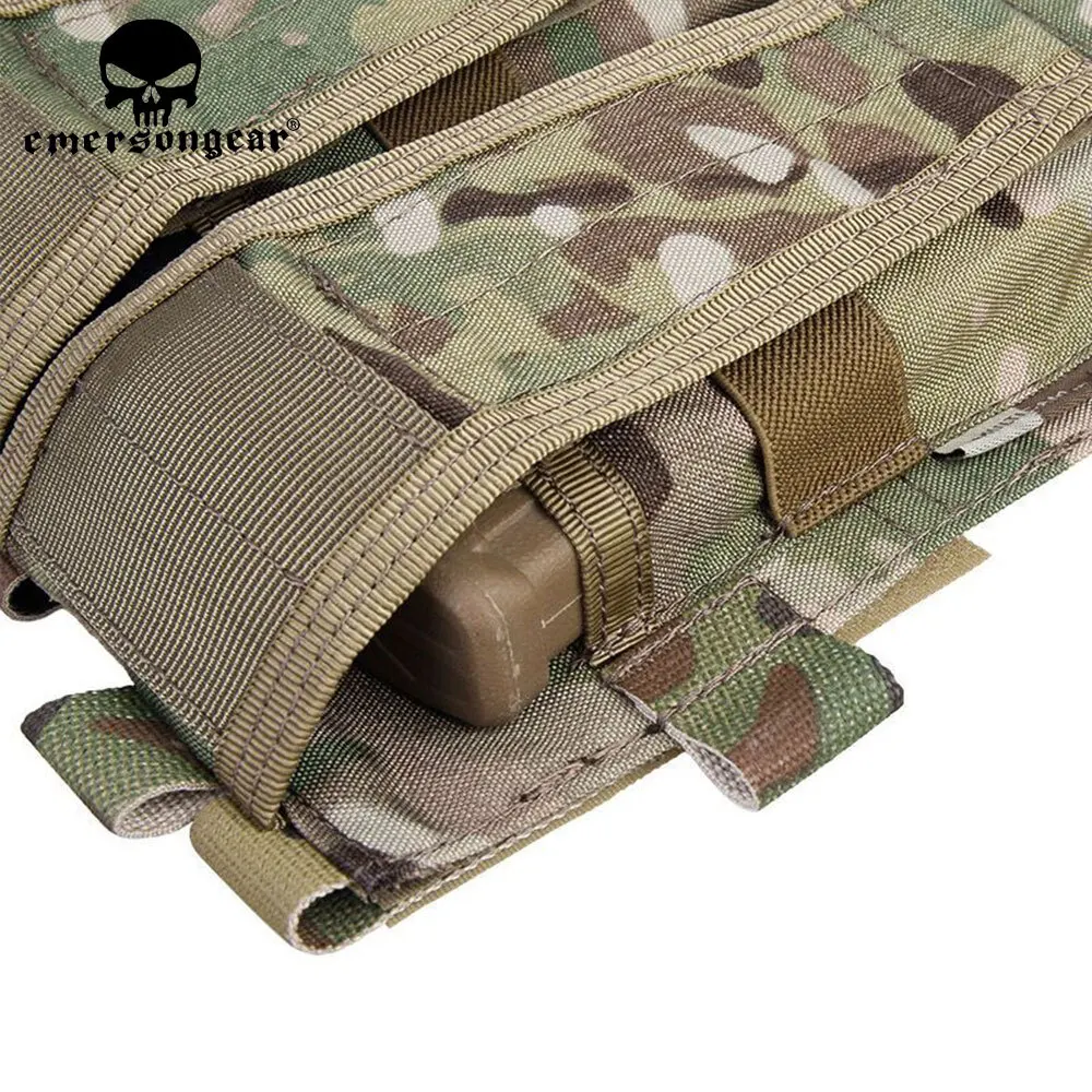Emersongear Modular Triple bolsa Airsoft caza chaleco táctico revista bolsa juego de guerra Nylon Molle Mag bolsa Multi-camo EM9030 - imagen 4
