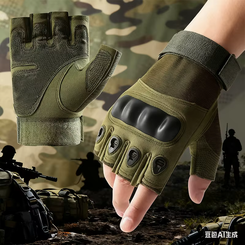 Guantes mostrando refuerzo en nudillos