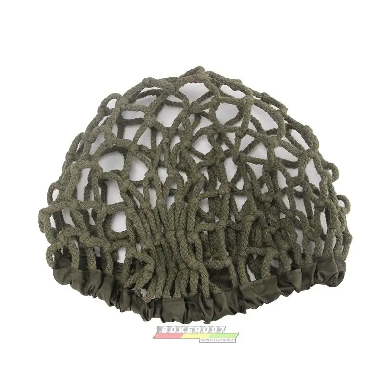 Casco táctico de acero para soldado, cubierta de red de camuflaje, red fina gruesa, adecuada para M1, M35, M88, G80 - imagen 4