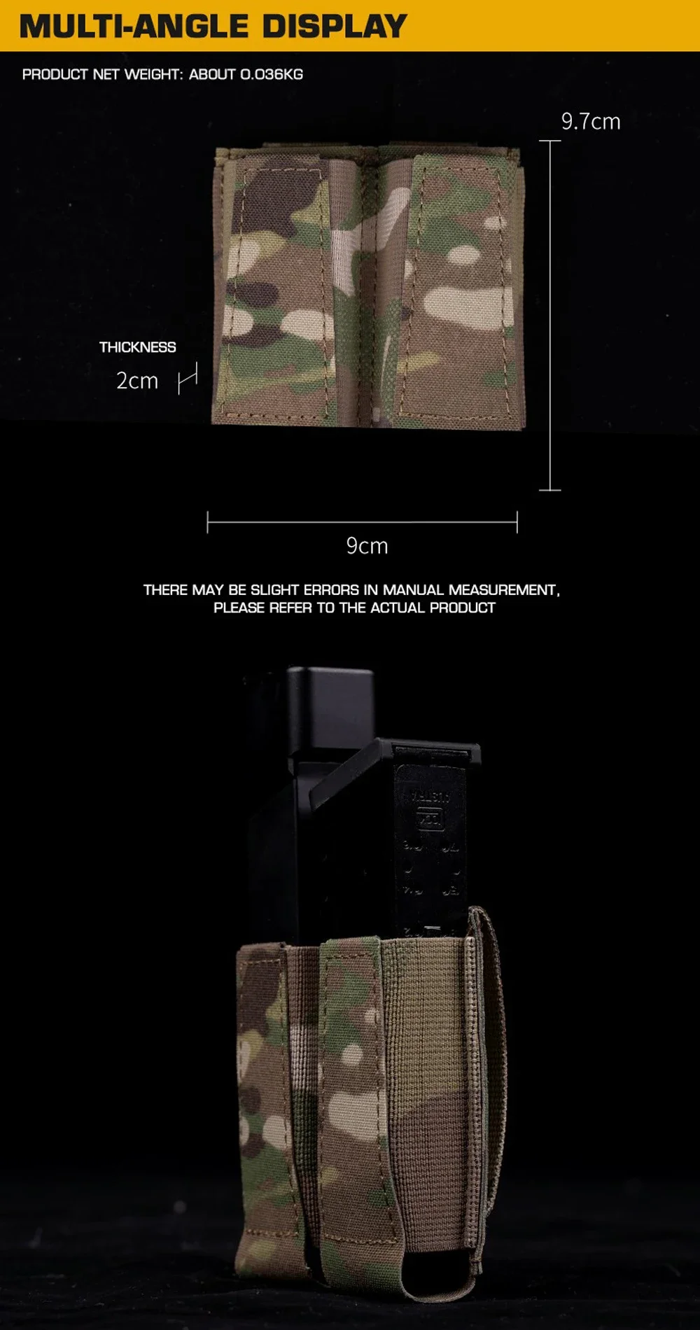 Bolsa táctica con tejido Cordura