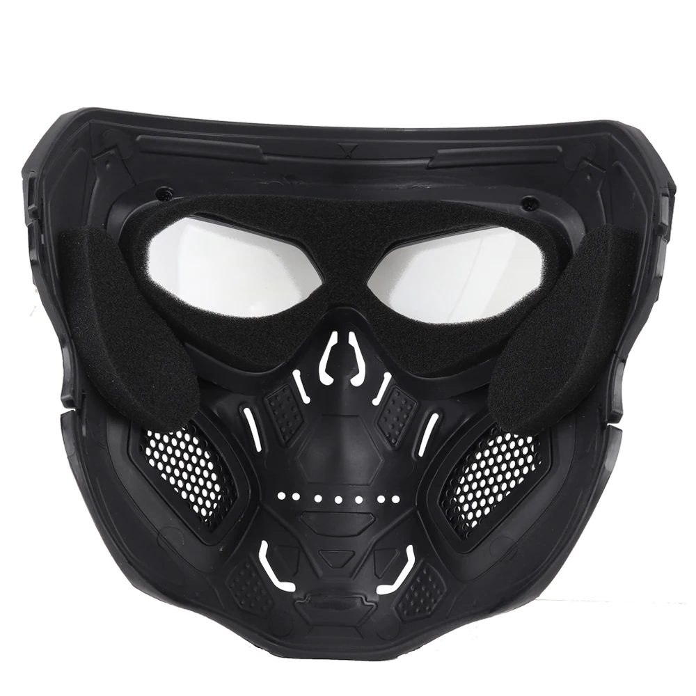 Máscara táctica de calavera para motociclismo, deporte, cara completa, máscara a prueba de viento, accesorios de Cosplay para Halloween, caza, Paintball, máscaras Airsoft - imagen 5
