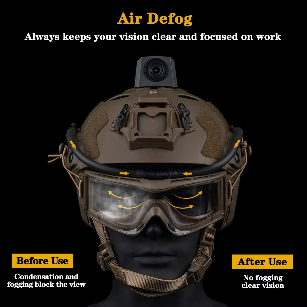 Desempañador con ventilación para gafas antivaho - Motocross Airsoft - imagen 5