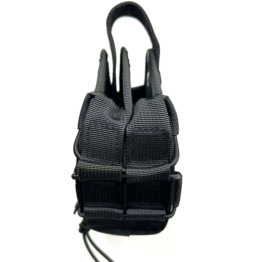 Bolsa para esposas táctica individual/doble, conjunto de fundas Molle de liberación rápida, cinturón de trabajo con funda para esposas estándar/doblado/encinado - imagen 5