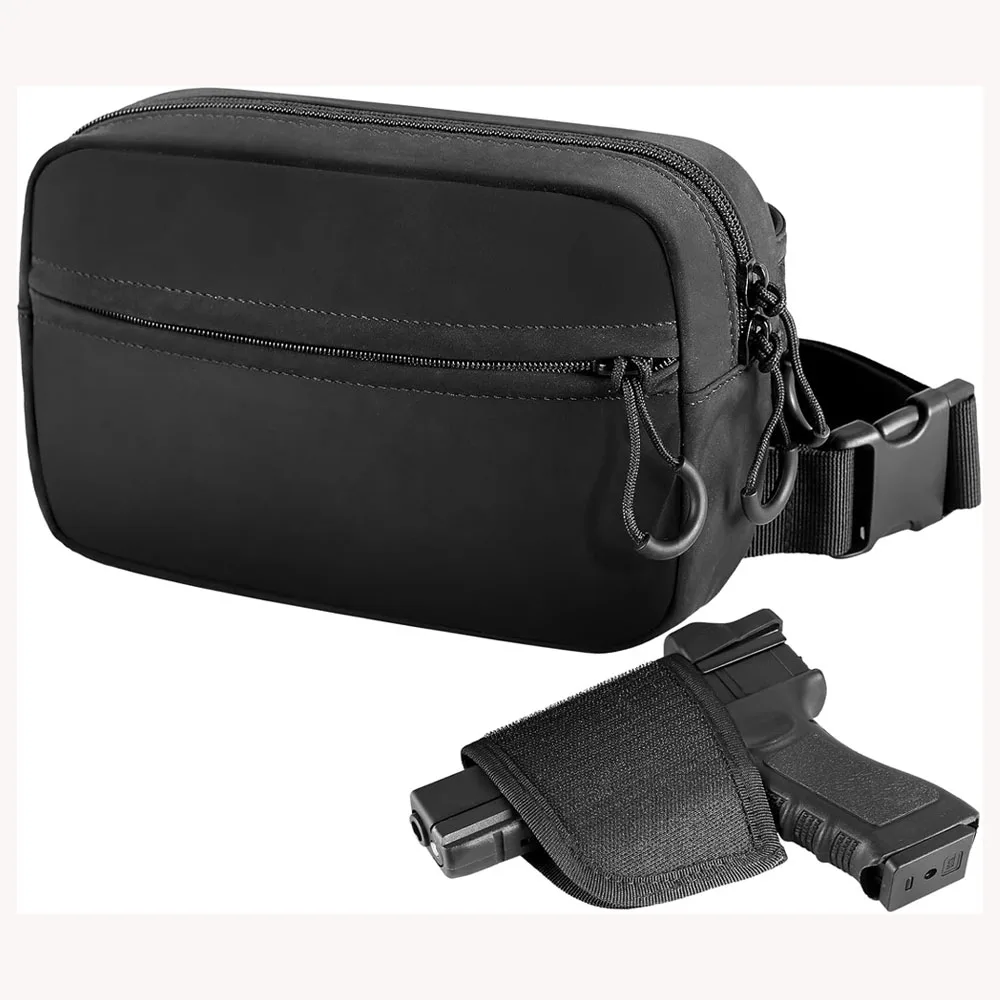 Bolsa táctica de pistola con cremallera y funda oculta