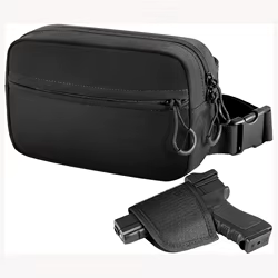 Bolsa táctica de pistola con cremallera y funda oculta