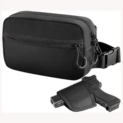Bolsa táctica de pistola con cremallera y funda oculta