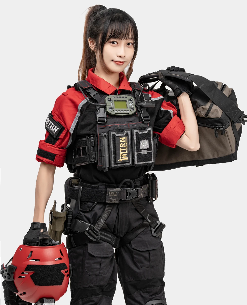 TRN Range tira reflectante oficial de seguridad equipo de rescate entrenador traje de rana uniforme de combate - imagen 5