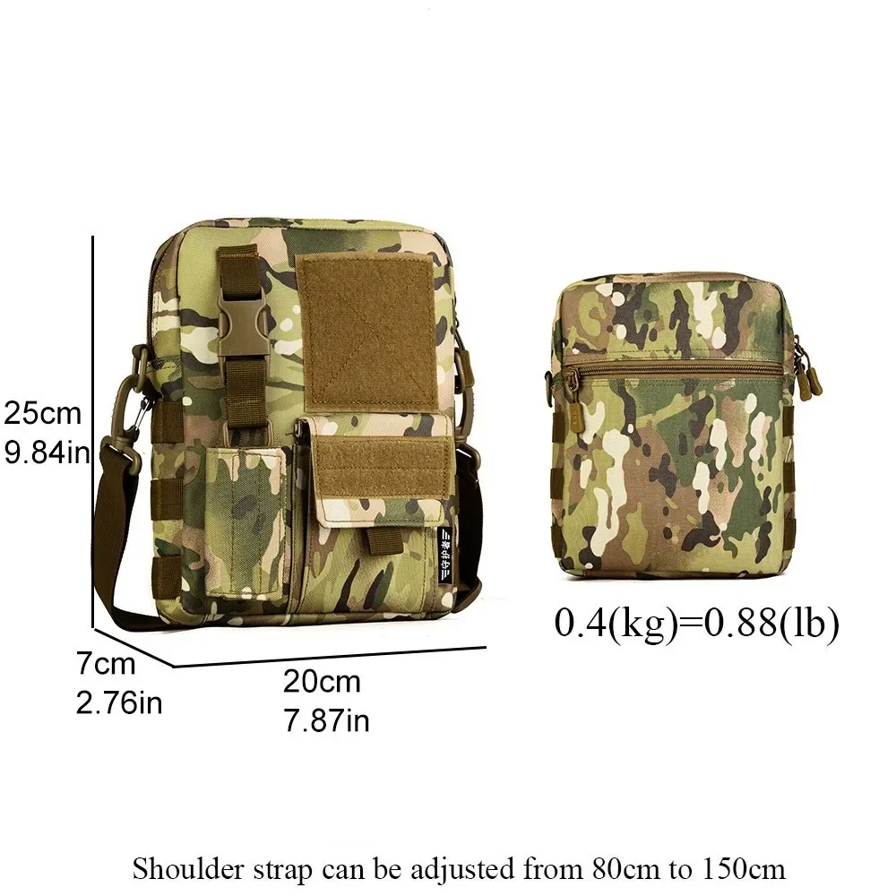 Mochila táctica de camuflaje impermeable para hombre, bolso de hombro para deportes al aire libre, viaje, caza - imagen 5