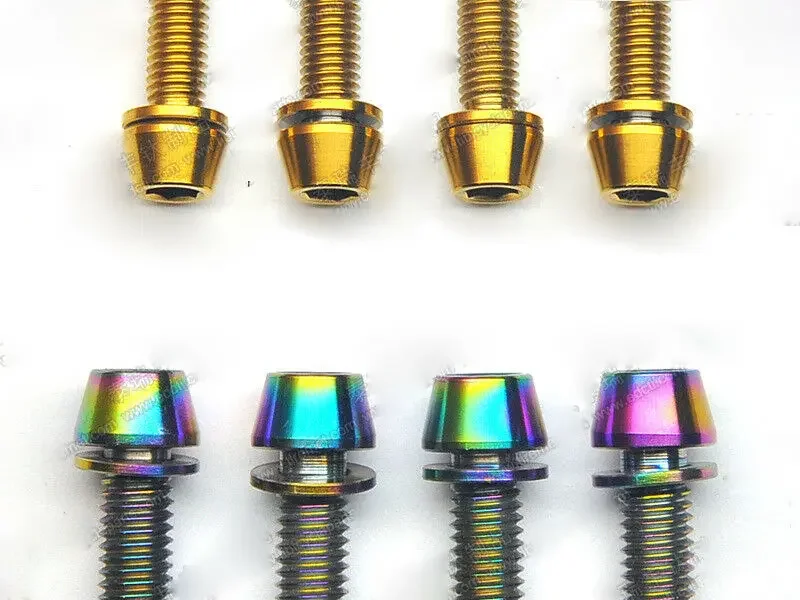 Tornillos titanio cabeza cónica M6 para equipamiento táctico - imagen 3