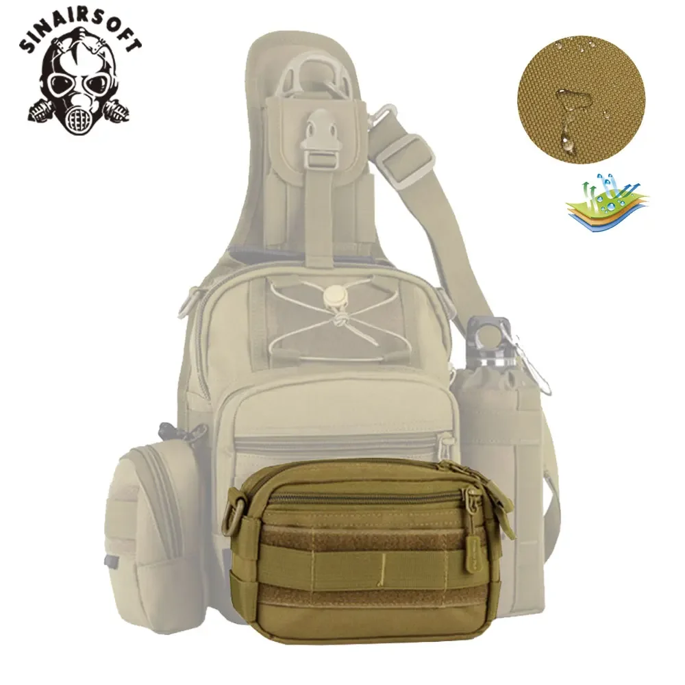 SINAIRSOFT-bolsa MOLLE de utilidad militar táctica, bandolera para deportes al aire libre, riñonera militar, paquete para senderismo - imagen 2