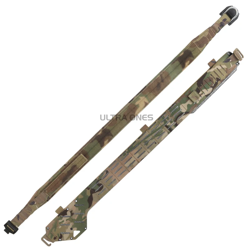 Cinturones de combate tácticos 2 en 1, cinturón ajustable para entrenamiento de caza y tiro al aire libre, cinturón de batalla MOLLE Airsoft de liberación rápida - imagen 3