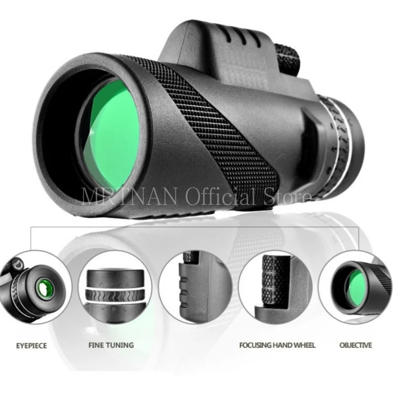 Monocular Bak4 largo alcance con trípode y clip para teléfono - imagen 5