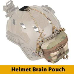 Bolsa táctica para batería cerebral, anclaje de retención de equilibrio, bolsillo para nodo integrado, bolsa trasera Universal, almacenamiento de accesorios para casco