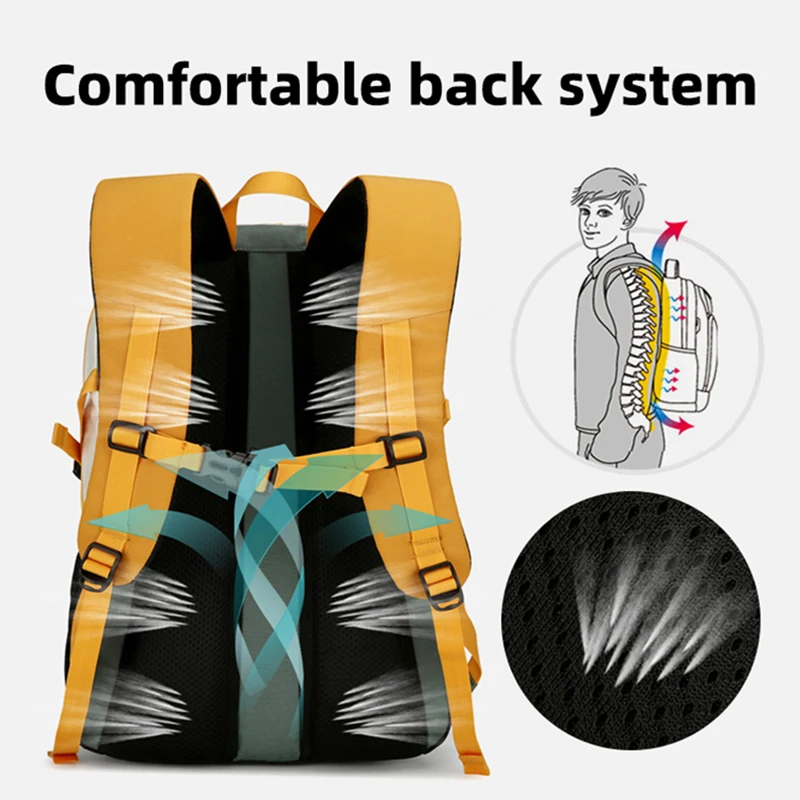 Mochila de senderismo, mochila de viaje ligera, mochila de escalada para acampar al aire libre, equipaje grande Leptop, mochila escolar deportiva de fin de semana - imagen 5