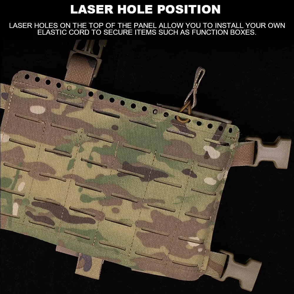 Plataforma de pecho táctica Alpha, sistema MOLLE, chaleco Modular de liberación rápida, bolsa para revistas Airsoft, riñonera para caza al aire libre - imagen 4
