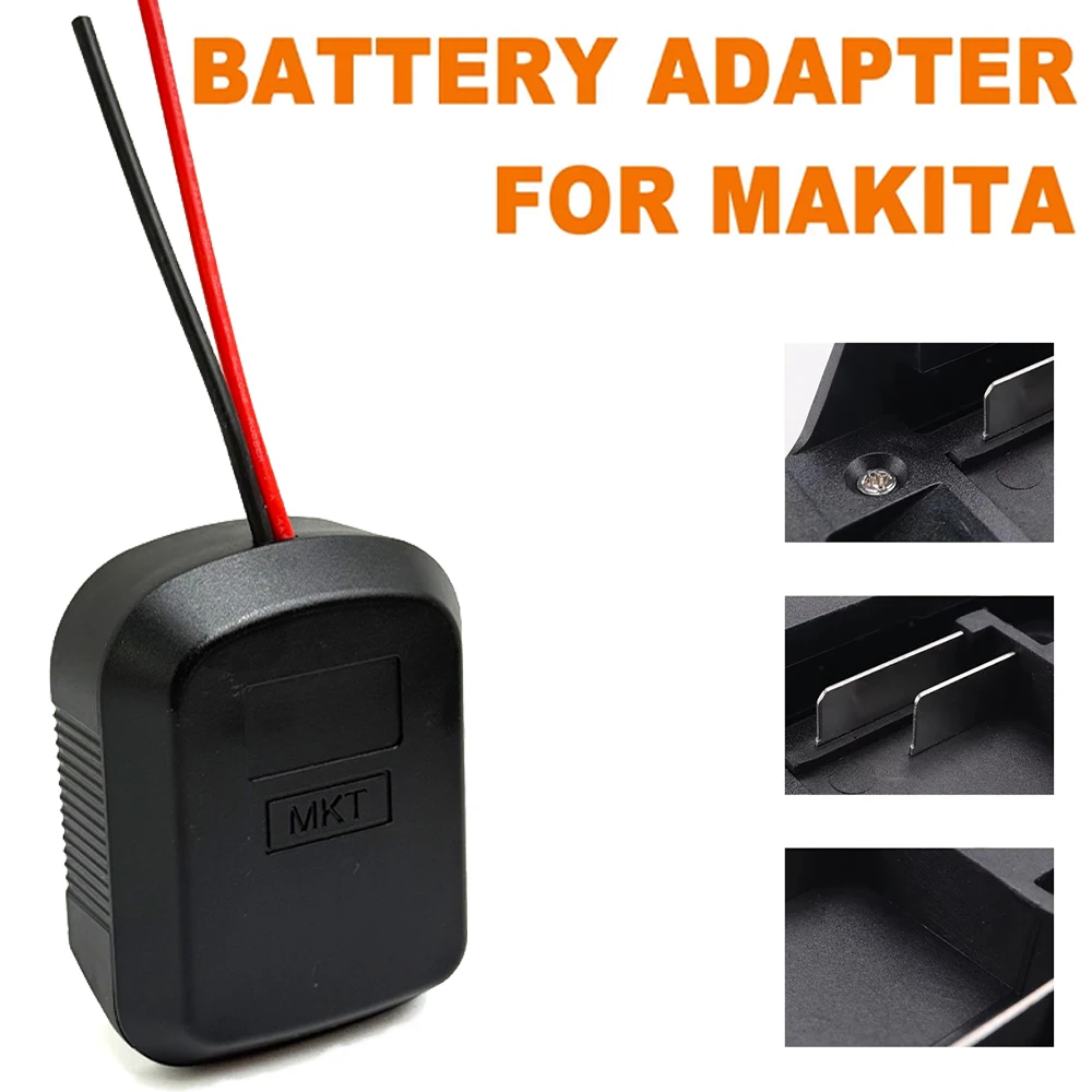 Convertidor adaptador 12AWG para batería de iones de litio Makita de 18V, herramientas eléctricas, adaptador de conector, soporte de Base para batería, accesorios DIY