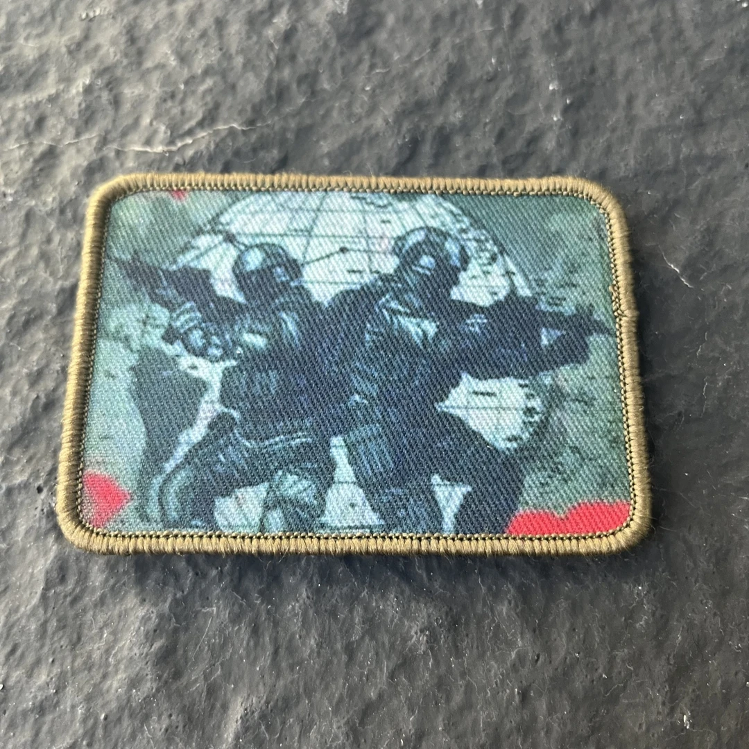 Deje a tus soldados detrás de las escenas, parche táctico de moral, brazalete militar del ejército, mochila, pegatina de gancho y bucle impresa - imagen 3