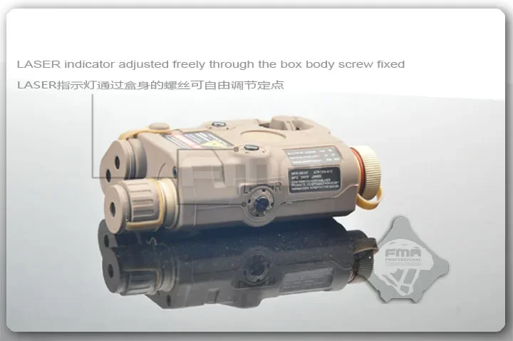 Láser verde FMA PEQ-15 con lentes IR y luz blanca LED, versión mejorada BK/DE/FG - imagen 3