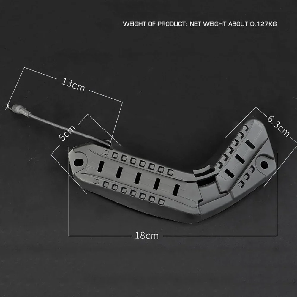 Adaptador de montaje de rieles para casco de arco táctico, accesorios de adaptador de guía lateral de repuesto para reparación rápida de casco Airsoft, 1 par - imagen 2
