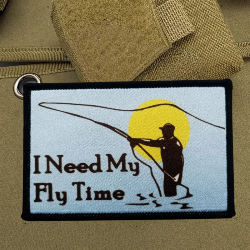 Parche con estampado I Need My Fly Time, chaleco táctico, insignia de moral con gancho y bucle, pegatinas decorativas para mochila, parches para brazalete para ropa - imagen 2