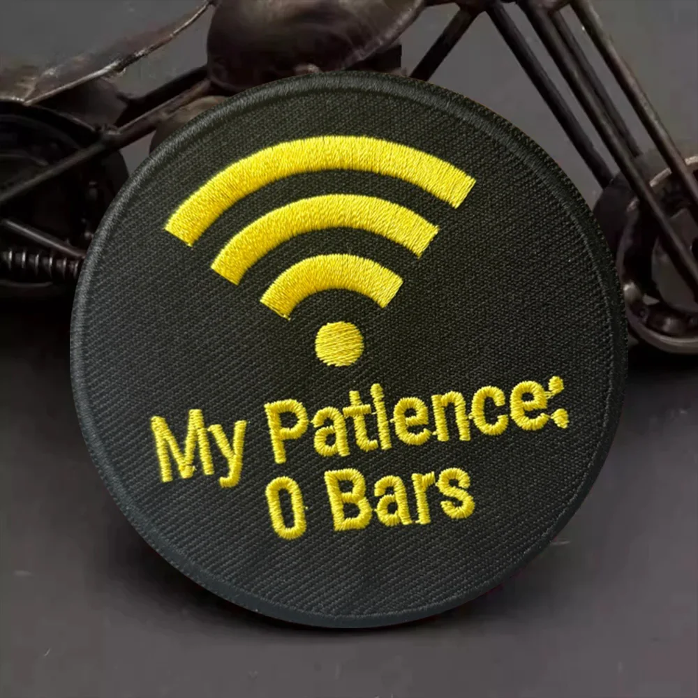 Parche táctico My Patience 0 Bars con velcro para ropa y mochilas - imagen 3