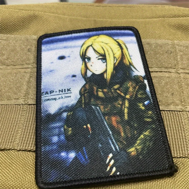 Parches tácticos de Manga para niñas, insignia de moral rusa táctica, brazalete militar, apliques para mochila - imagen 5