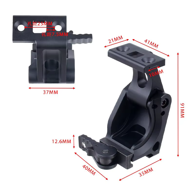 Montura táctica rápida G33/G43/G45 con lupa 3X-6X – Riel Picatinny - imagen 4