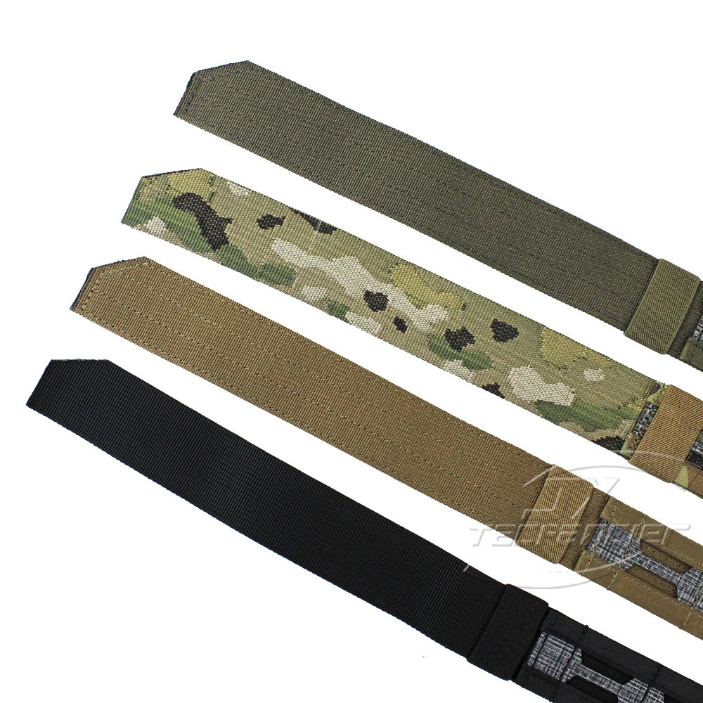 Cinturón de combate táctico MOLLE, cinturón interior exterior de dos capas, hebilla de Metal QD, equipo Airsoft de caza de patrulla de alta resistencia TF51 - imagen 5