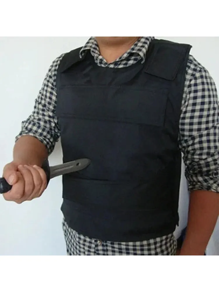 Chaleco antipuñaladas duro de acero al manganeso alto, armadura de seguridad para el cuerpo al aire libre, chaleco de seguridad táctico, ropa de espina de defensa - imagen 3