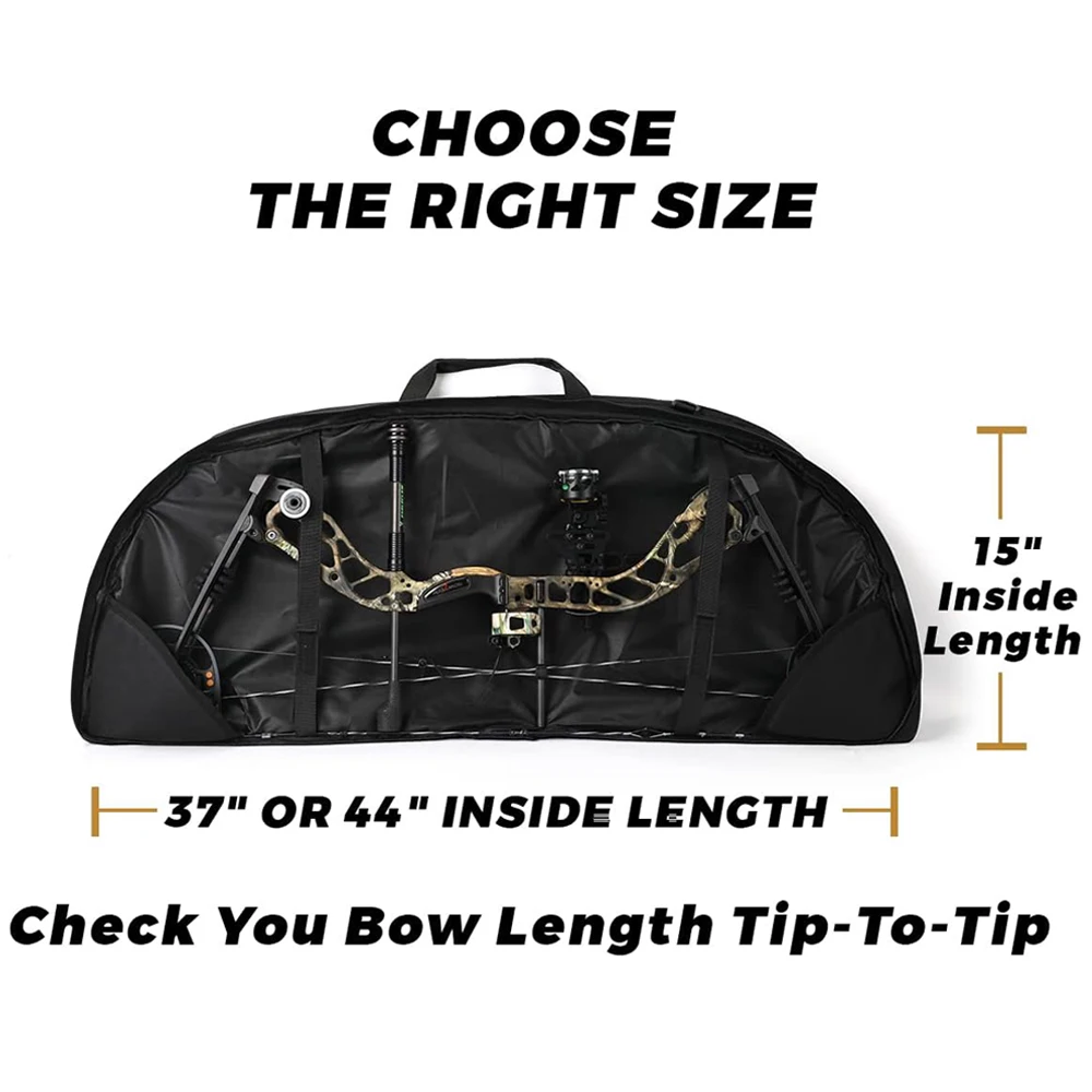 Funda para arco compuesto de 95/100/115cm, funda acolchada para arco suave, funda para arco de tiro con arco, bolsa para arco compuesto portátil, funda para arco de tiro con arco, mochila - imagen 4