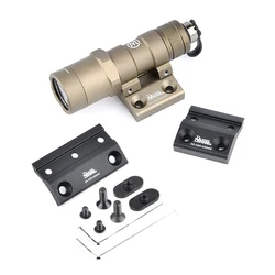 Montaje linterna táctica DD CNC M300 M600 rail M-LOK Keymod