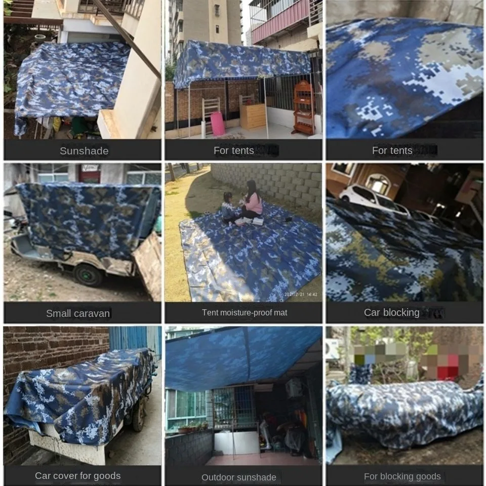 Lona grande impermeable gruesa 6*10m 7 4 4,5 10*10 12 8x9 parasol vela lona Uv bloque dosel patio trasero jardín toldo Patio - imagen 5