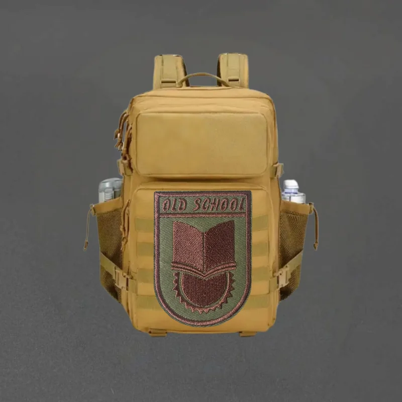 Parche Bordado Chevron Estilo Clásico, Insignia Táctica con Gancho y Bucle para Gorra, Adhesivo Decorativo para Mochila, Parches para Ropa