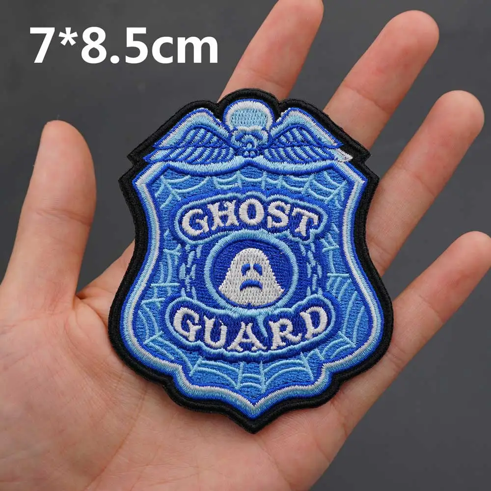 Parches bordados de motorista Punk Ghost Guard, gancho de hierro, respaldo para ropa, accesorios de decoración, apliques - imagen 4