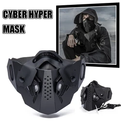 Máscara táctica mecánica estilo Cyberpunk para paintball