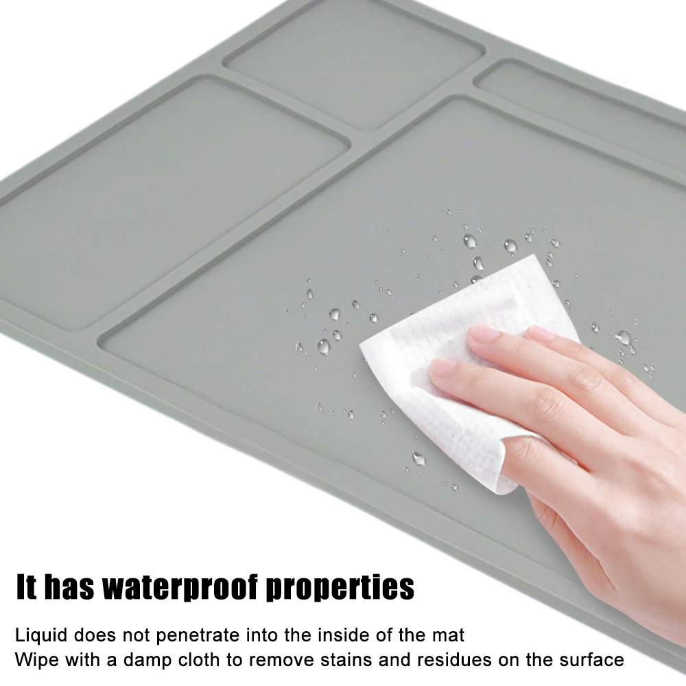 Estera de limpieza de pistola táctica, estera de mantenimiento de pistola, estera de reparación de goma antideslizante, almohadilla de limpieza de pistola de goma gruesa antideslizante - imagen 5