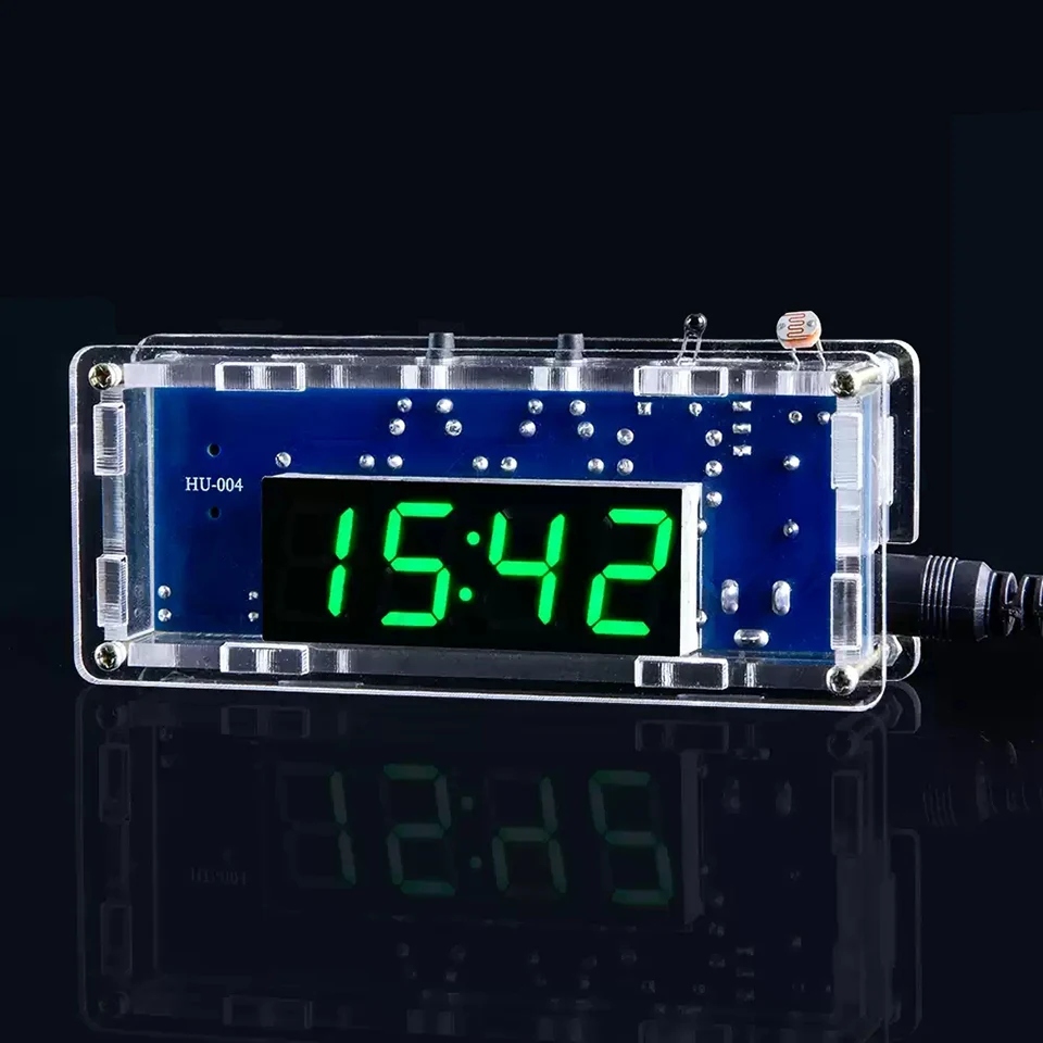 Kit de reloj Digital DIY, pantalla de fecha, semana, alarma de temperatura DS1302, proyecto de soldadura, práctica de aprendizaje, Kit electrónico Diy de soldadura - imagen 2