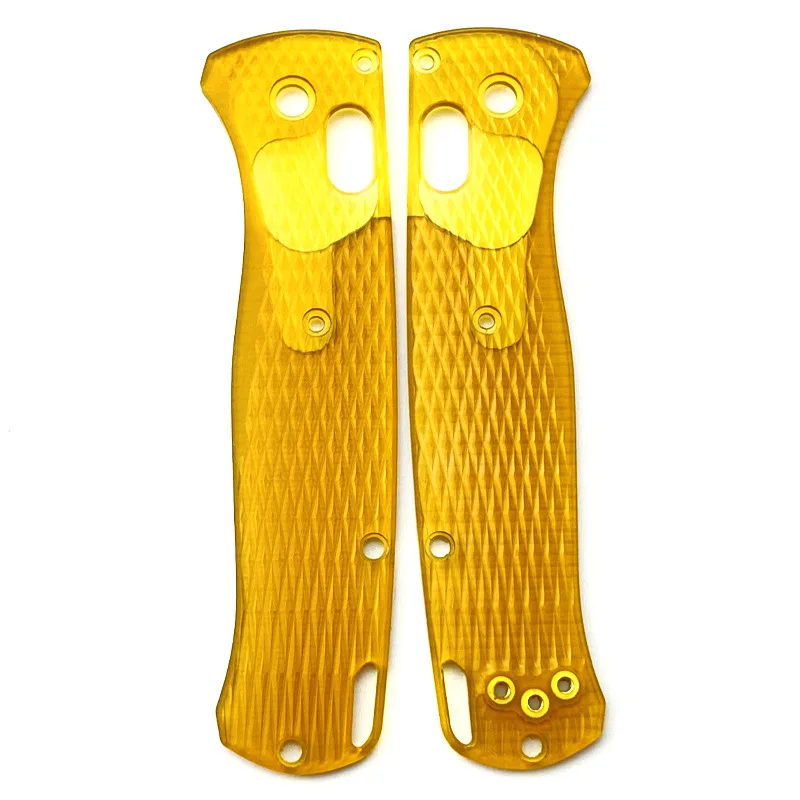 1 par de cuchillos plegables con mango de agarre, básculas para Bugout 535 genuinos de Benchmade, accesorios de bricolaje - imagen 5
