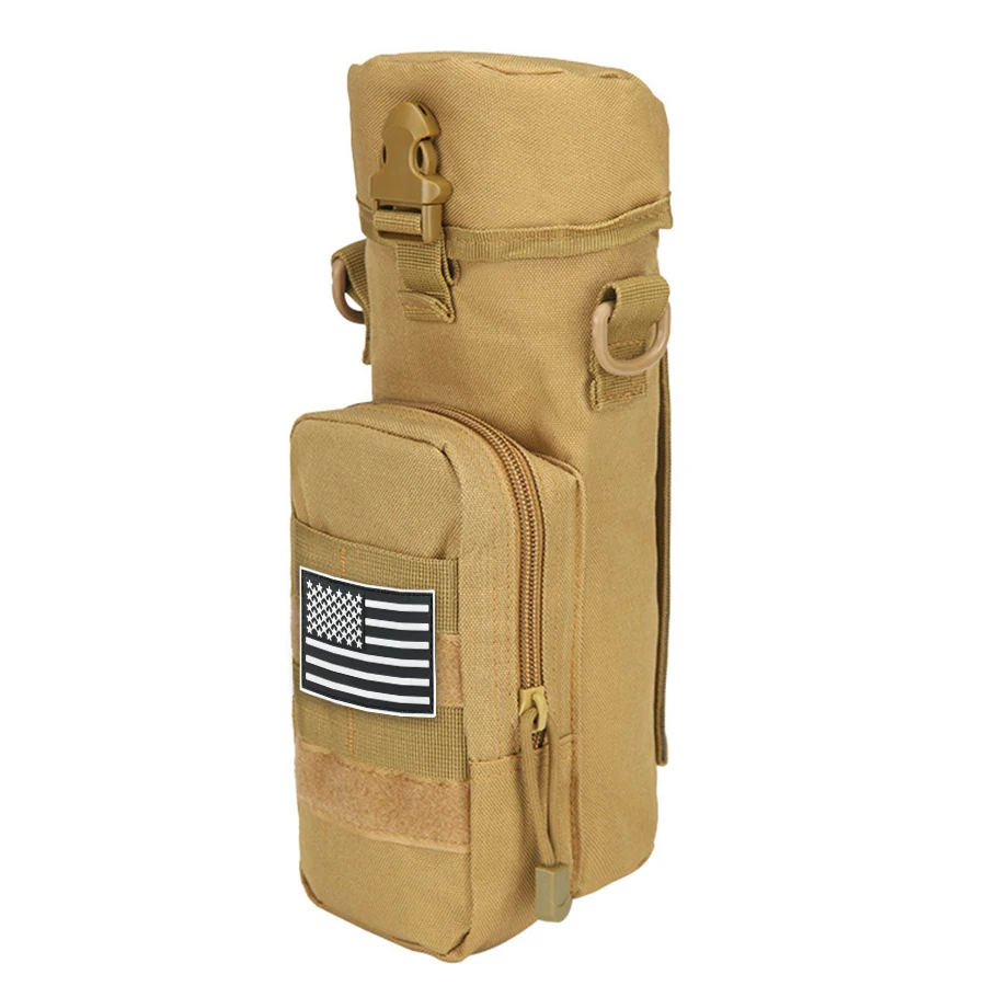 Bolsa bandolera táctica para botella de agua con bolsillo frontal - imagen 2