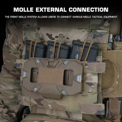 Portador placas triple MOLLE liberación rápida táctico