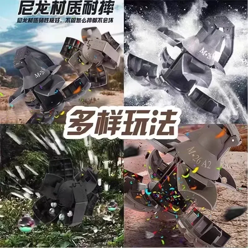 FM26A2 Airsoft Grenada Toys1/2 uds Granada táctica juego de batalla de plástico juguete granadas de mano anillo de tracción juguetes juego de rol modelo Prop - imagen 5