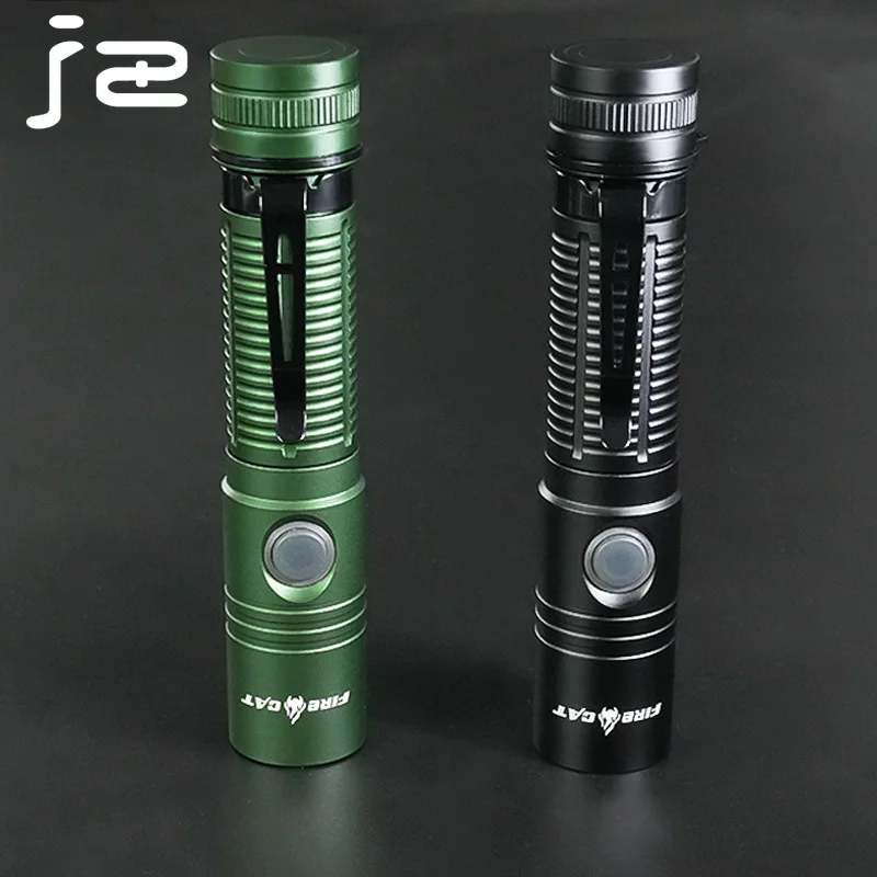 Lámpara de iluminación táctica FC100 para senderismo, linternas LED de potencia brillante de 1800LM, linterna para acampar al aire libre, linterna de emergencia con carga USB - imagen 3