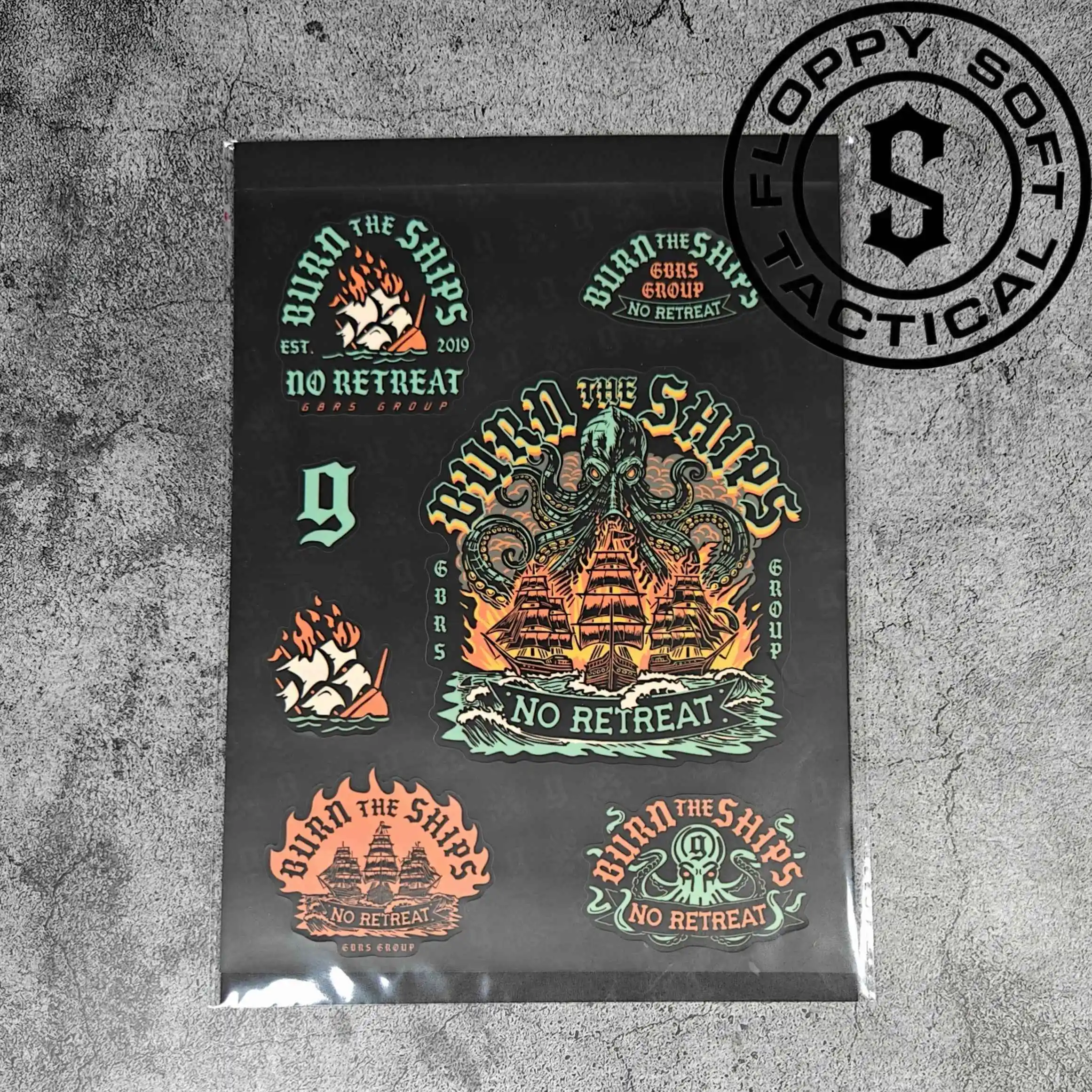 Pegatina del grupo GBRS "Burn the ships" - imagen 4