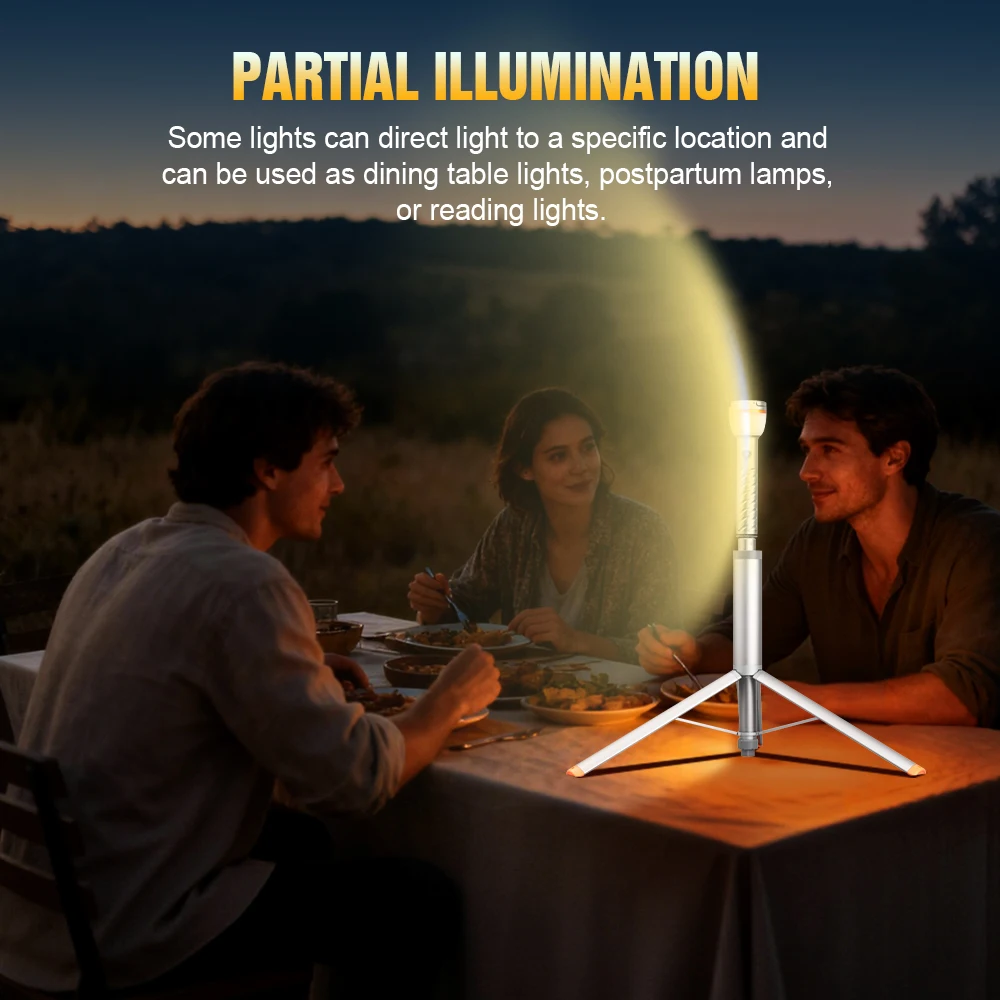 Trustfire WL22-PRO linterna telescópica LED mejorada para acampar con trípode luz de emergencia recargable linterna portátil para exteriores - imagen 4