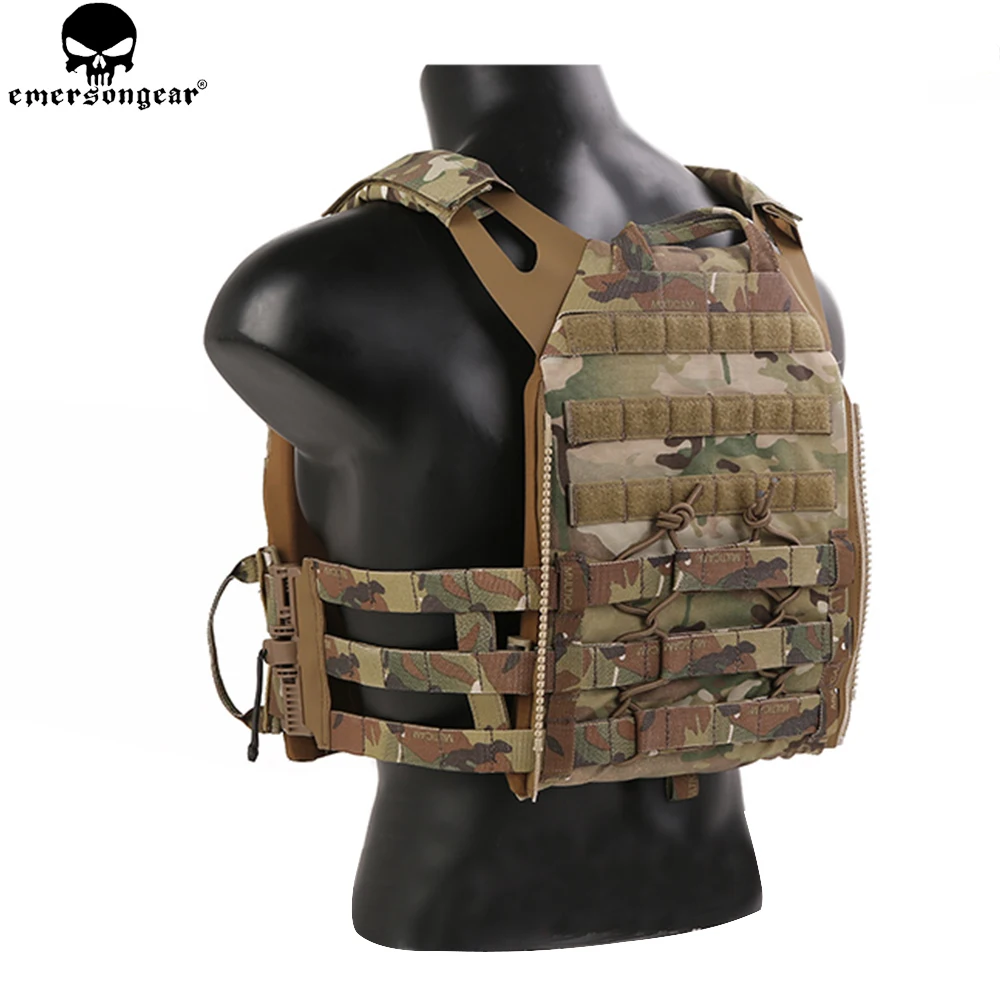 Emersongear, portador de placa de salto de liberación rápida 2,0, chaleco táctico JPC, chaleco Molle de caza civil para Airsoft EMB7403 - imagen 4