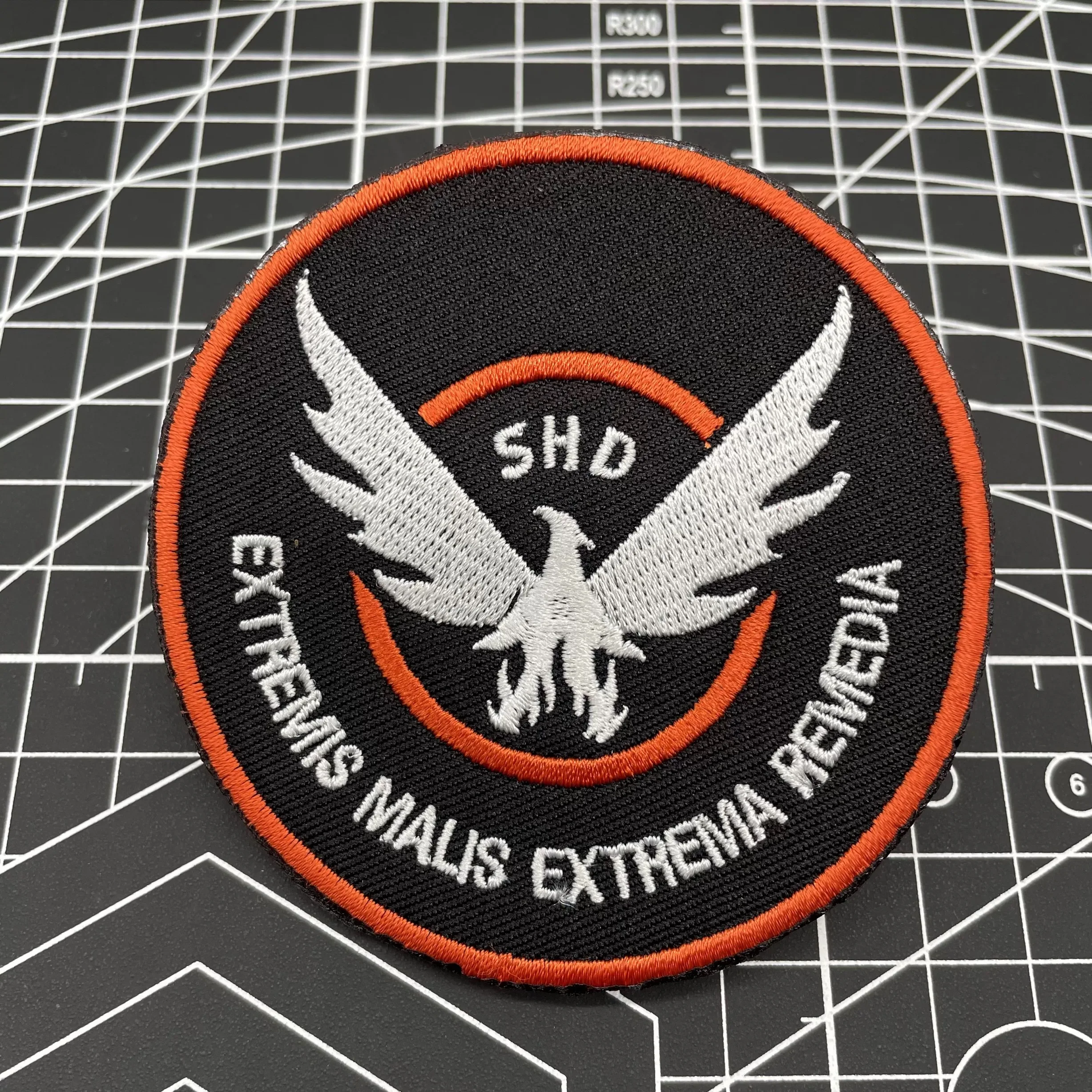 Parches bordados SHD The Division Wings, brazalete de juego de gancho y bucle militar, insignia de juego de rol de tiro táctico, pegatina para mochila - imagen 3