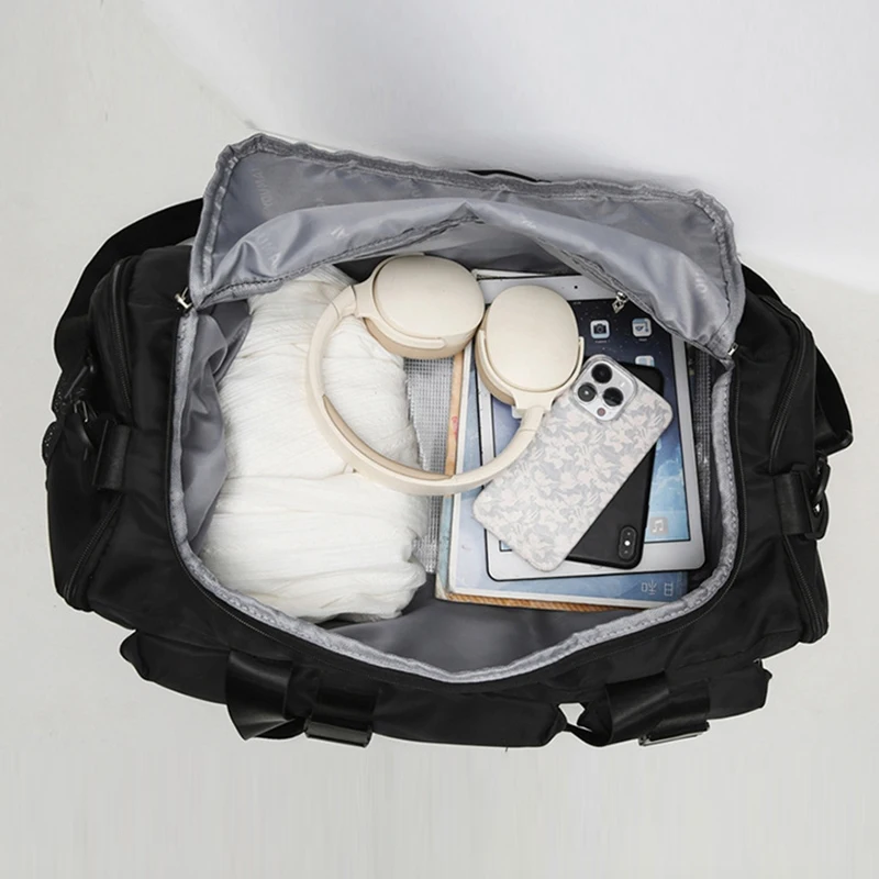 Bolsa deportiva para entrenamiento físico para mujer, bolso de viaje en seco y húmedo, para senderismo al aire libre, Camping, bolsas de hombro, bolso de equipaje grande - imagen 5